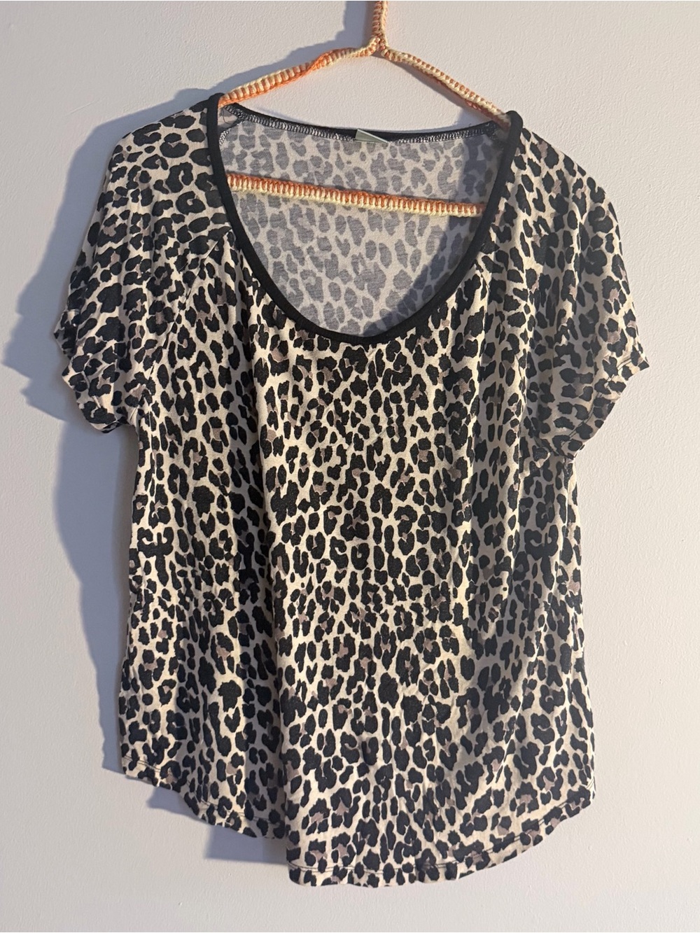 Honeydew Leopard Print Top